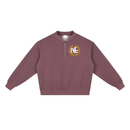 NE CREST Vintage Wash Fleece Quarter Zip Sweatshirt