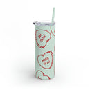 Hearts Skinny Matte Tumbler, 20oz
