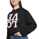 LOVE  Women's Cinched Bottom Hoodie
