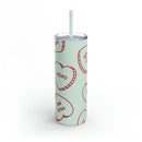 Hearts Skinny Matte Tumbler, 20oz