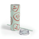 Hearts Skinny Matte Tumbler, 20oz