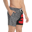 CEMENT 3 (RED) Swim Trunks