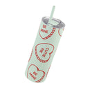 Hearts Skinny Matte Tumbler, 20oz