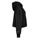Fallen for You Set "Women’s Cropped Hoodie & Jogger Short Set" - black