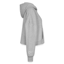 Fallen for You Set "Women’s Cropped Hoodie & Jogger Short Set" - heather gray