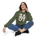 LOVE  Women's Cinched Bottom Hoodie