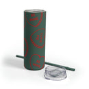 Hearts Skinny Matte Tumbler, 20oz