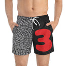 CEMENT 3 (RED) Swim Trunks