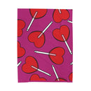 HEART LOLLY Velveteen Plush Blanket