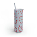 Hearts Skinny Matte Tumbler, 20oz