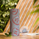 Hearts Skinny Matte Tumbler, 20oz