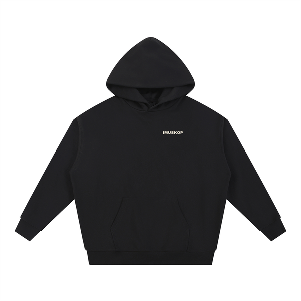 IMUSKOP Under The El Hoodie, black, front mockup