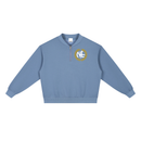 NE CREST Vintage Wash Fleece Quarter Zip Sweatshirt