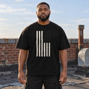 Classic Black Flag tee – worn on model