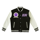 Abstract Weirdo In Weird We Trust Varsity Jacket (Black)