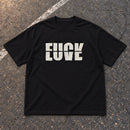 F LOVE tee – flat lay