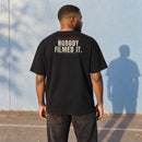 Playground Myth Nobody Filmed It Tee — model shot