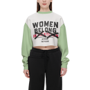 Women Belong Cropped Crewneck Sweatshirt