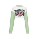 Women Belong Cropped Crewneck Sweatshirt