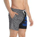 Cement 3 (BLUE) Swim Trunks