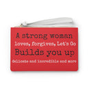 "A strong woman" Clutch Bag
