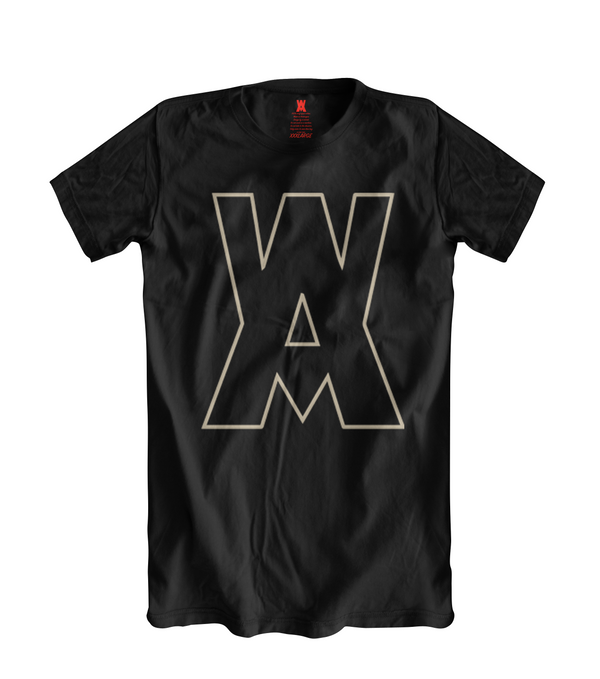 Abstract Weirdo AW icon logo tee
