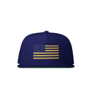 Classic Flag Snapback (navy gold white)