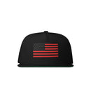 Classic Flag Snapback (black red white)