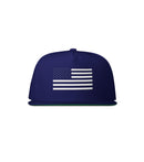 Classic Flag Snapback (navy white grey)