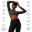 NERD long-sleeve crop top