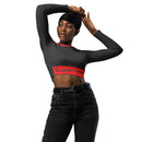 NERD long-sleeve crop top