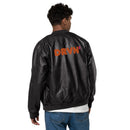 DRVN Leather Bomber Jacket
