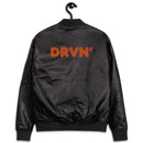 DRVN Leather Bomber Jacket