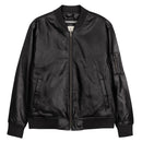 DRVN Leather Bomber Jacket
