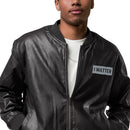MATTER Leather Bomber Jacket