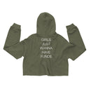 GIRLS JUST WANNA HAVE FUND$ Crop Top Hoodie