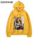 Mona Lisa Smoking Pullover Hoodie