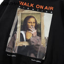 Mona Lisa Smoking Pullover Hoodie