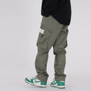 Painted Cargo Pants Mens Drawstring Wide Leg