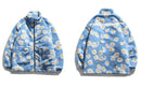 Daisy Print Fleece Full Zip up