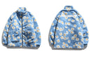 Daisy Print Fleece Full Zip up