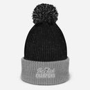 Black Champion Pom-Pom Beanie