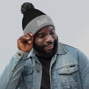 Black Champion Pom-Pom Beanie