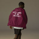 "Walk a mile in my Sneakers" zip up windbreaker