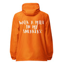 "Walk a mile in my Sneakers" zip up windbreaker