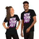 NEW YORK PIFF  T-Shirt (purple and white)